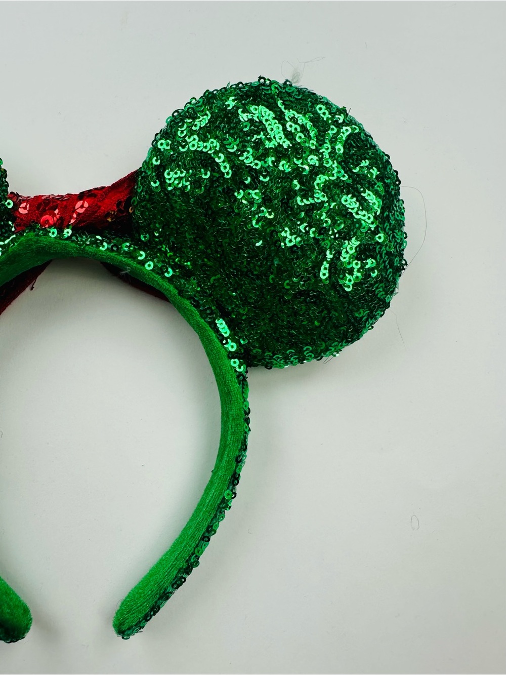 Disney Parks Christmas Sequin Minnie Mouse Ears Headband - Picture 7 of 8